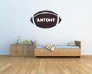 Rugby Customized Name Vinyl Decal Nursery Sticker